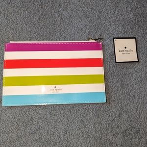 kate spade 'stripes' pencil pouch